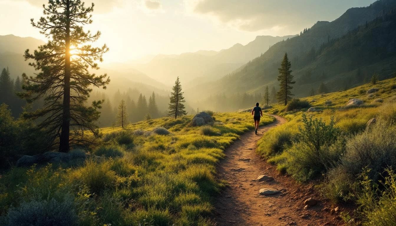 Trail landscape for Deja Vu — 50K