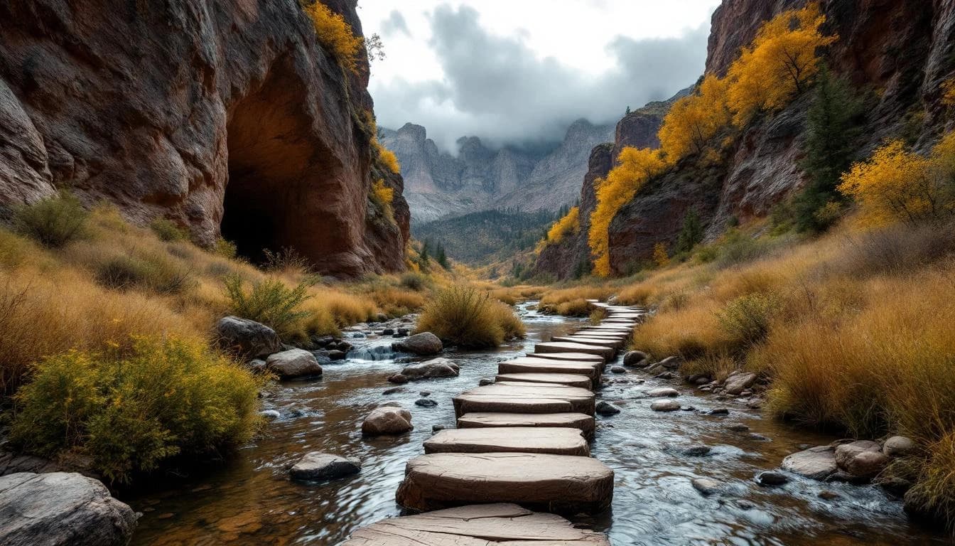 Trail landscape for Dimple Dell Half Marathon