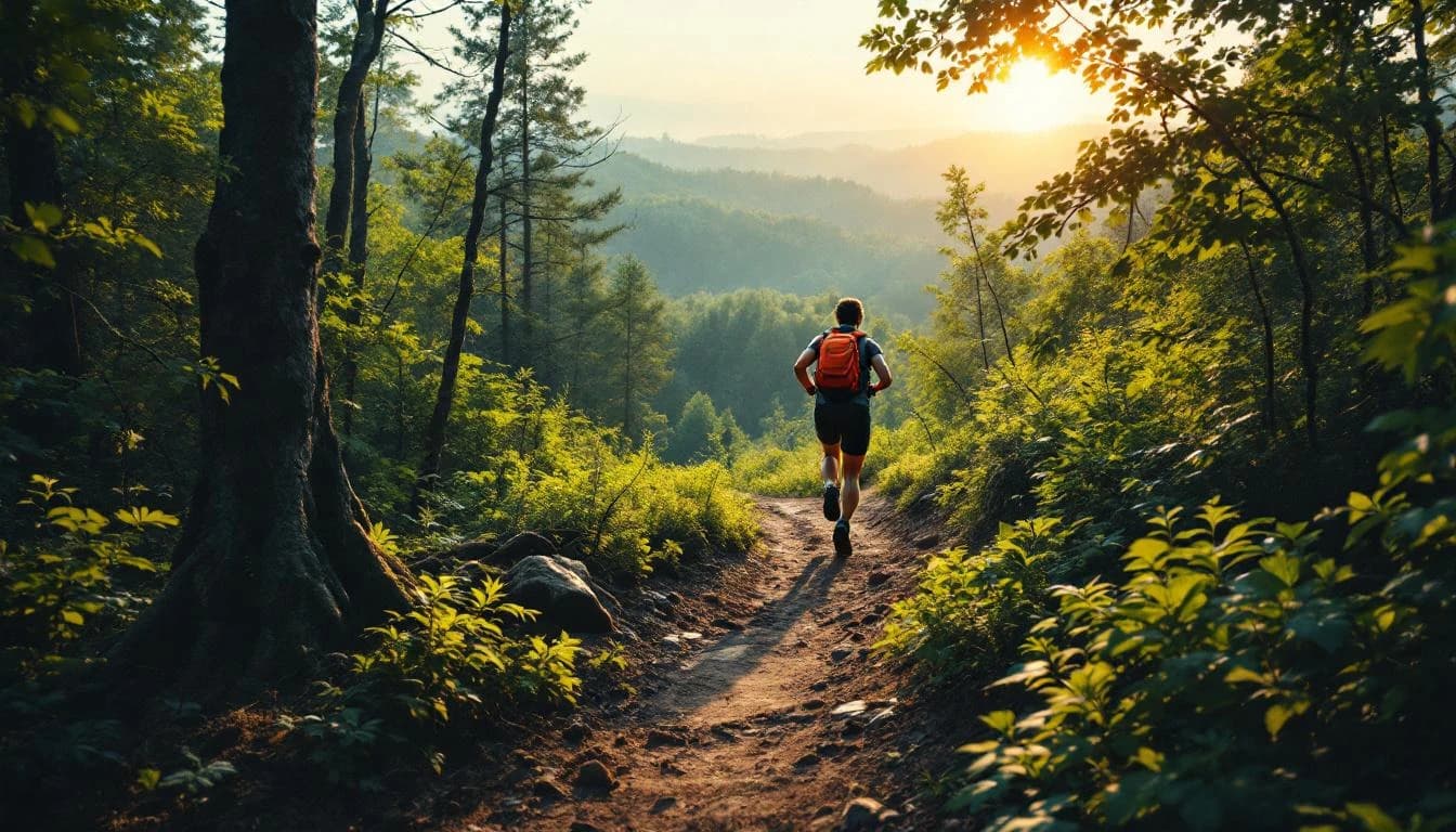 Trail landscape for FATS Trail Race — 50K