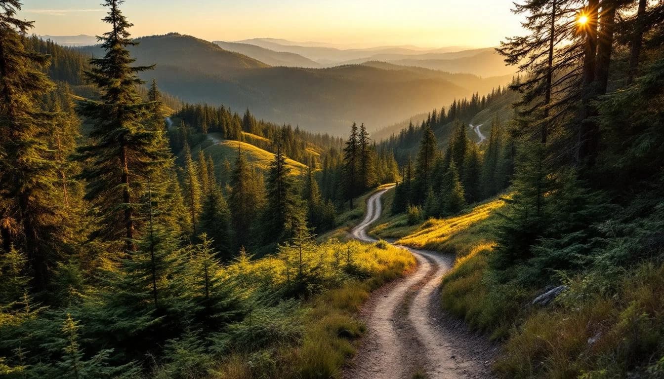 Trail landscape for Lumberjack 100