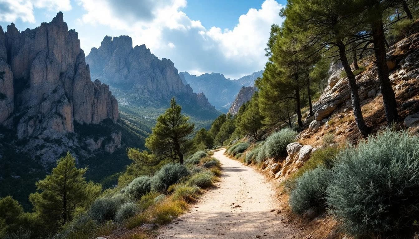 Trail running course near Balearic Islands, ES