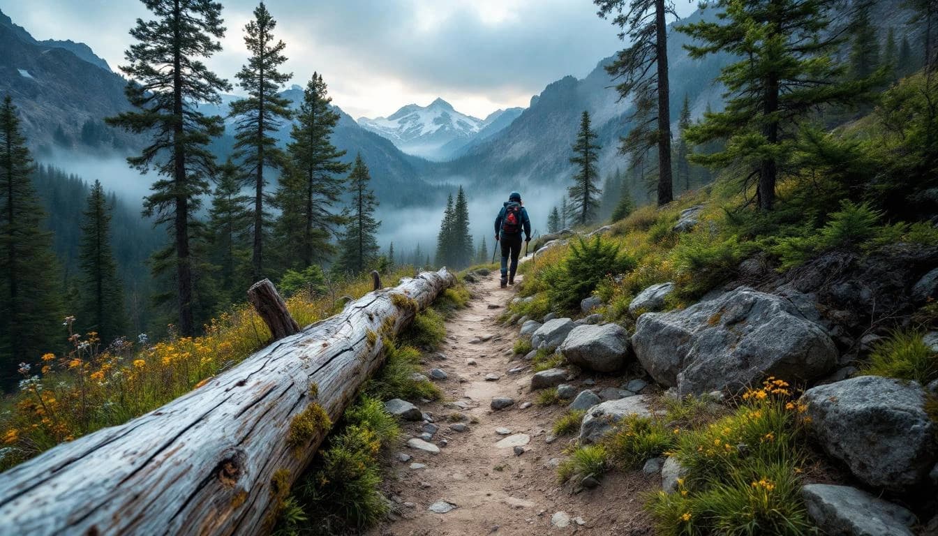 Trail landscape for Noble Canyon 50K