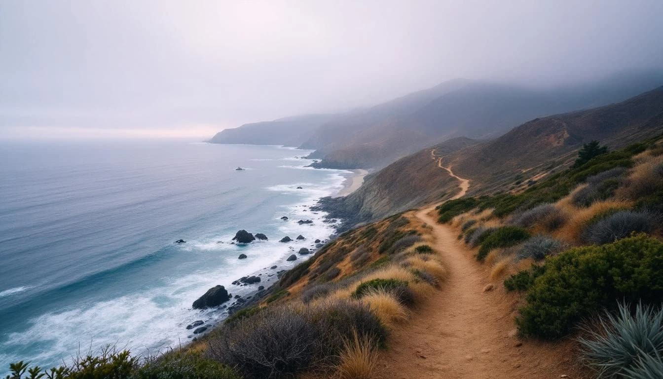 Trail landscape for Spooner's Cove