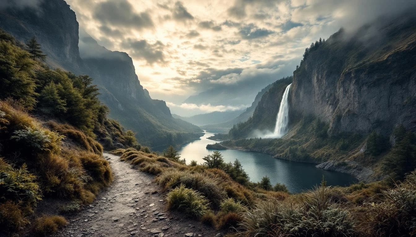 Trail landscape for Tarawera Ultramarathon