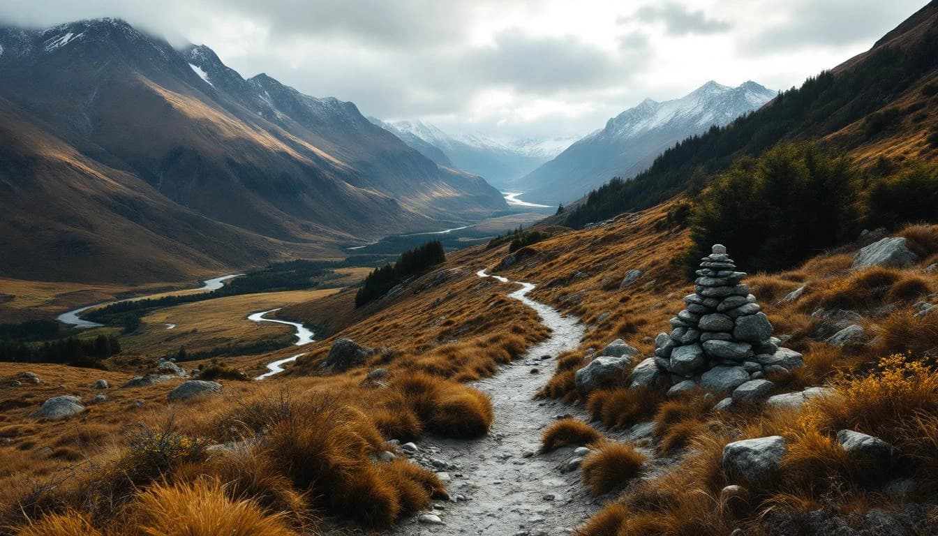 Trail running course through mixed terrain in Bay of Plenty, NZ