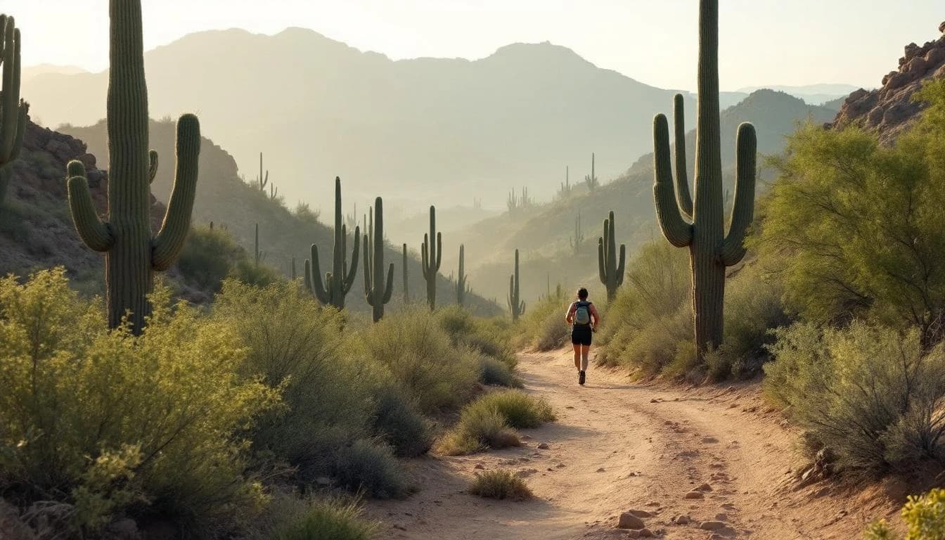 Trail landscape for Adrenaline Night Runs — 50K