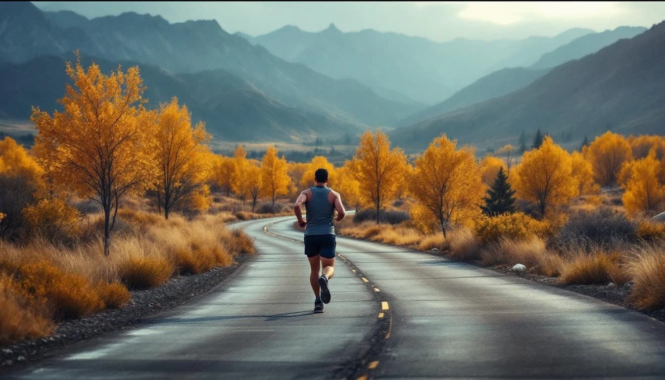 Trail landscape for American Heroes Run