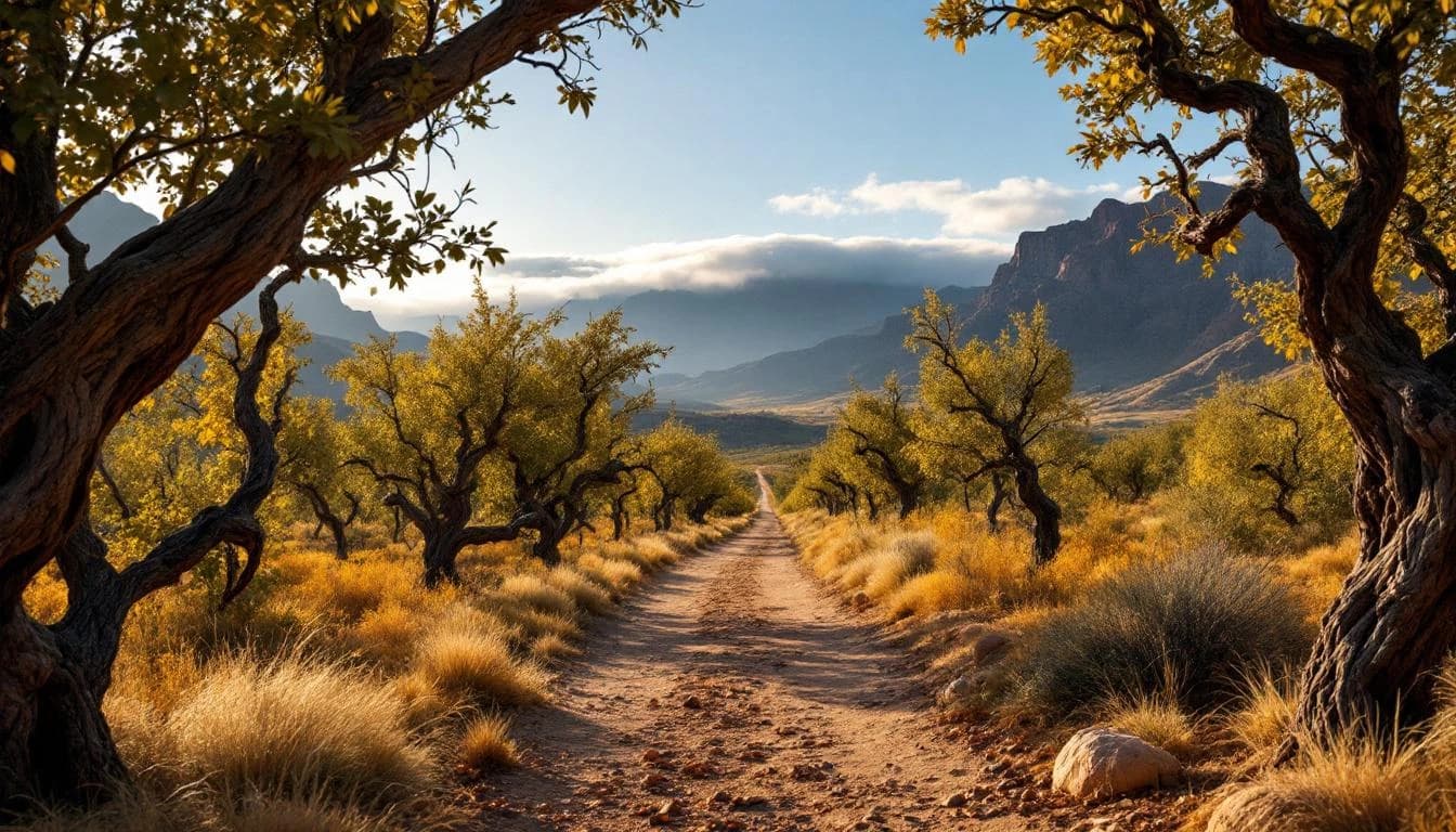 Trail landscape for Apple Harvest Run