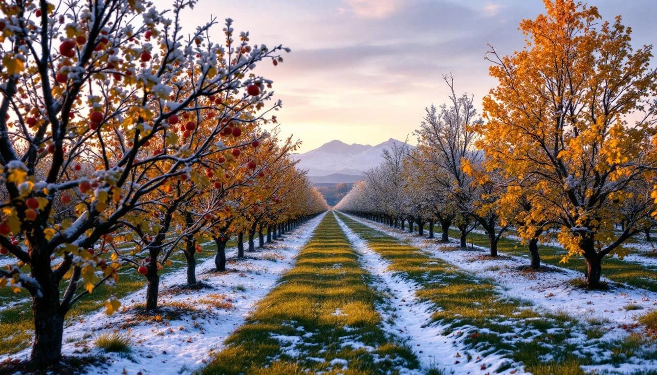 Trail landscape for Apple Harvest Run