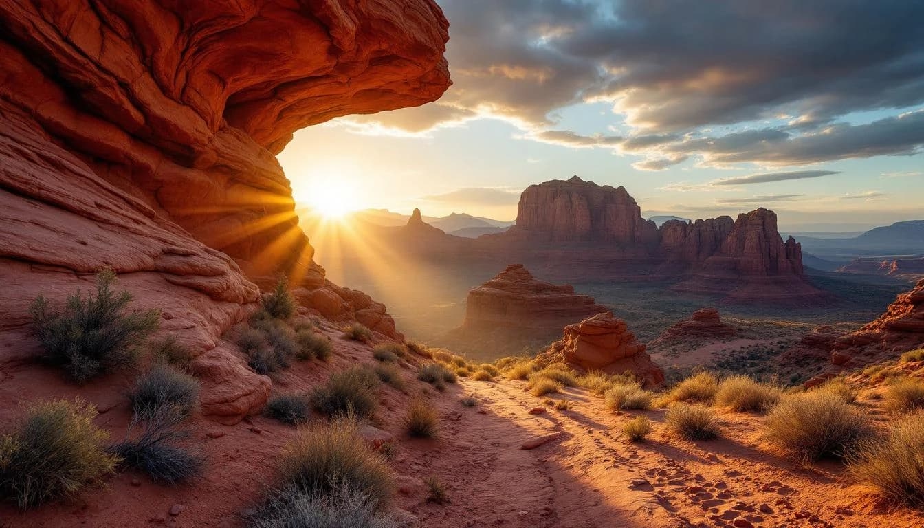 Trail landscape for Arches Marathon — Half Marathon