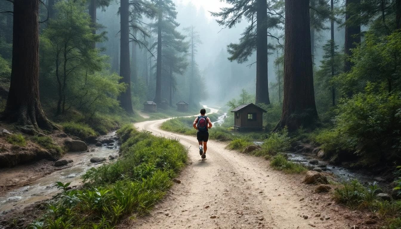 Trail landscape for Beast of the Brazos