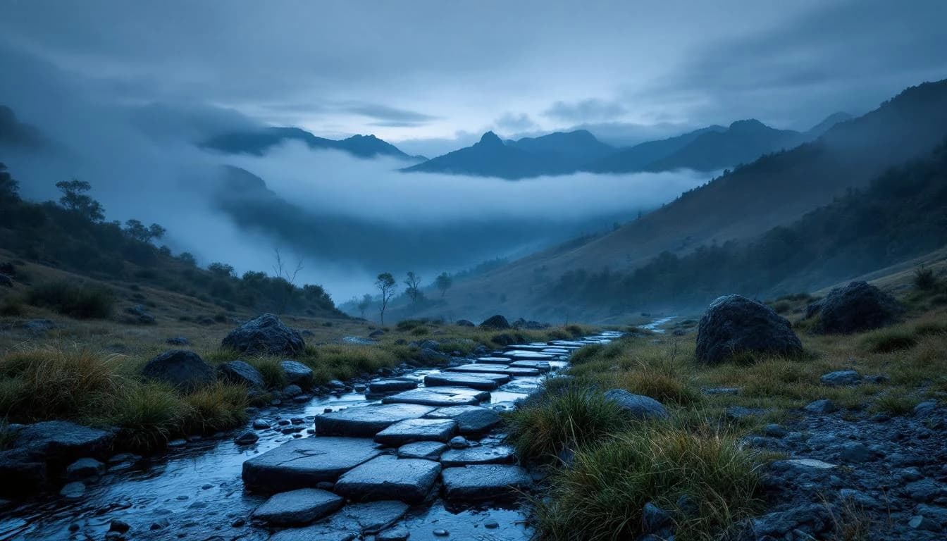 Trail running course through singletrack trails in Queensland, AU
