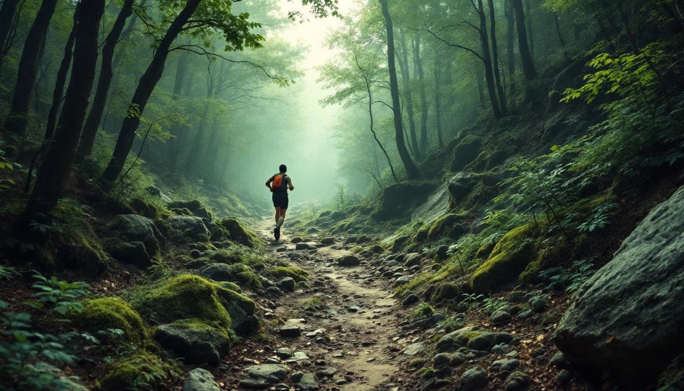 Trail landscape for Berryman 50 Mile and Marathon Trail Races