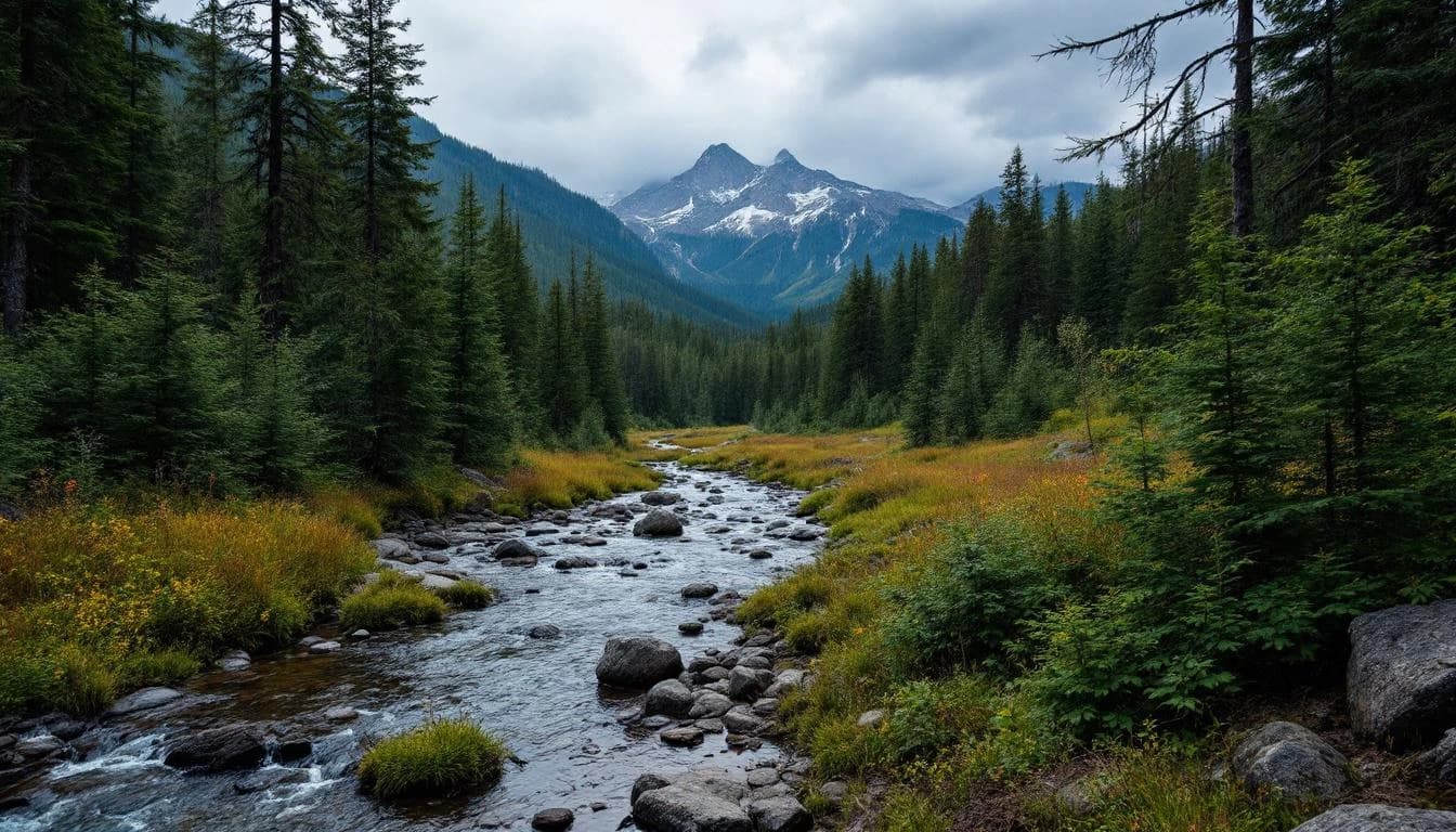 Trail running course near Potosi, Missouri, USA