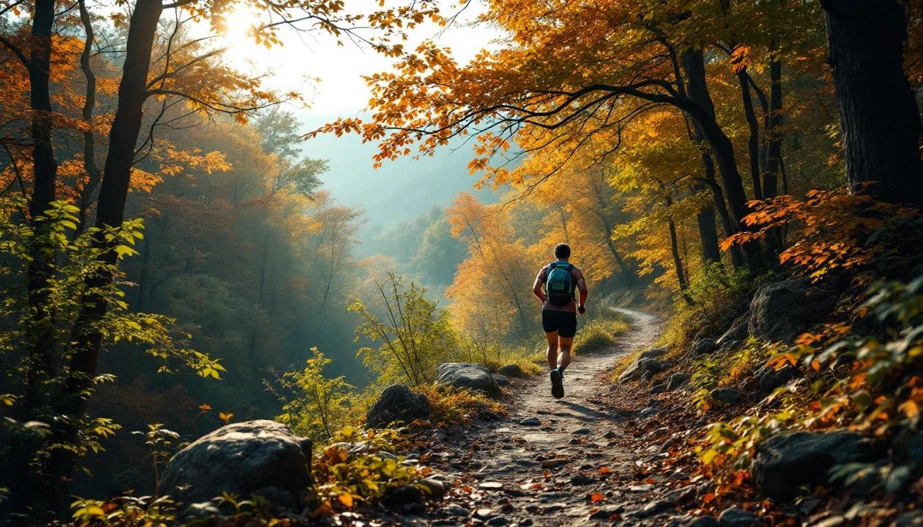 Trail landscape for Berryman Trail Races