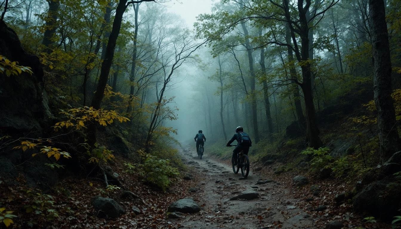 Trail landscape for Berryman Trail Races