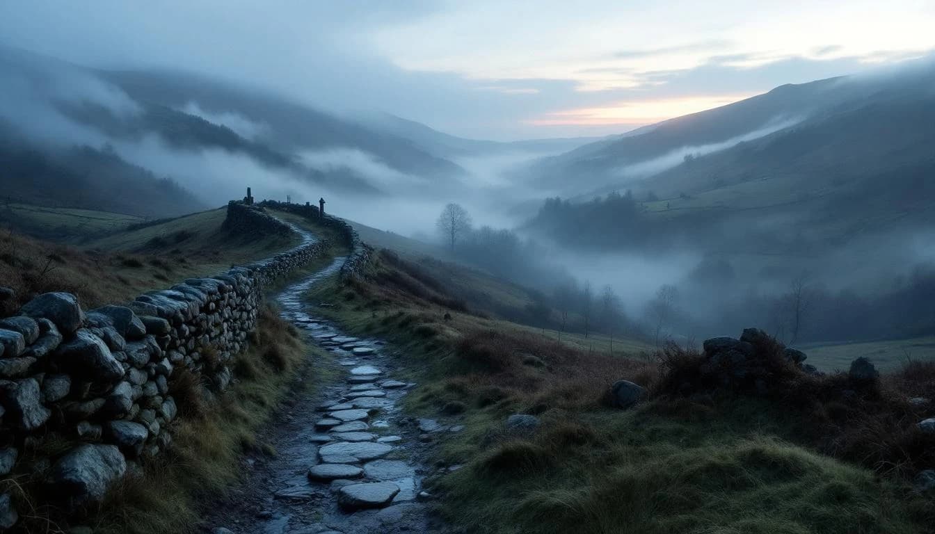 Trail running course through mixed terrain in West Sussex, GB