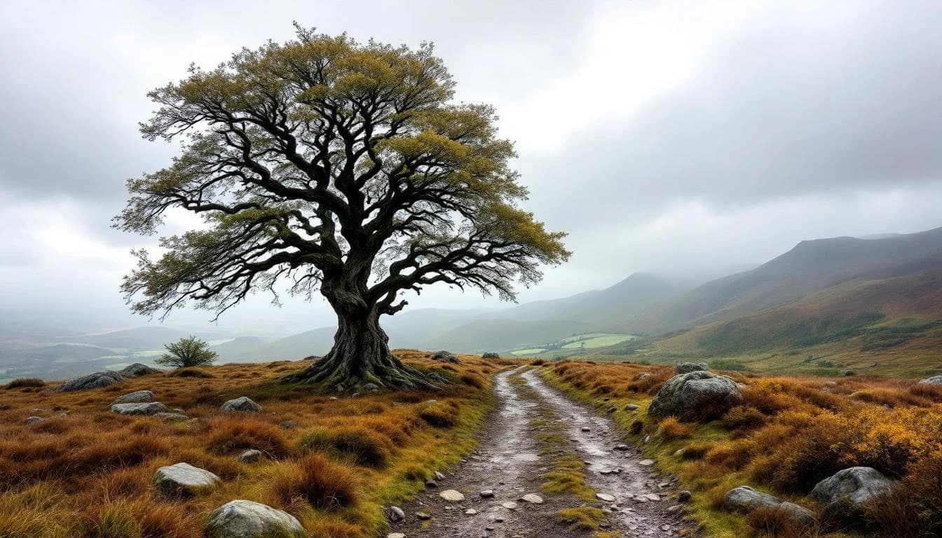 Trail running course through mixed terrain in Dorset, GB