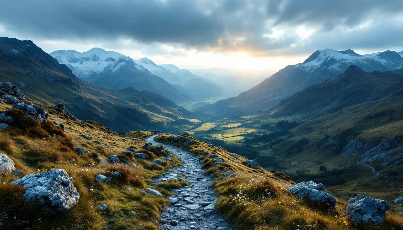 Trail running course through mixed terrain in Hampshire, GB