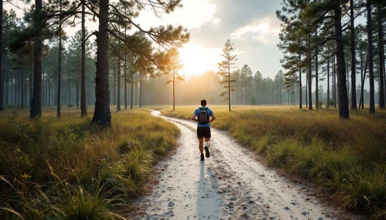 Trail landscape for Black Prong Trail Run/Walk & Bluegrass Jam
