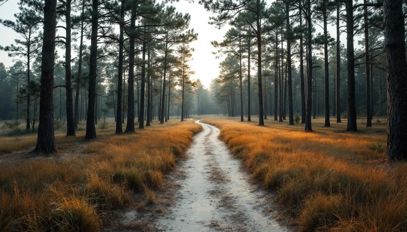 Trail landscape for Black Prong Trail Run/Walk & Bluegrass Jam