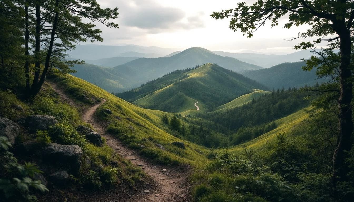 Trail landscape for Black River Trail Classic — 25K