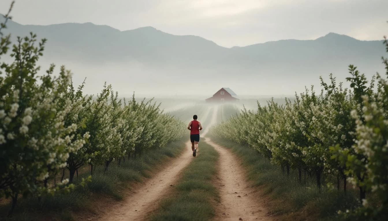 Trail landscape for Blossom Run
