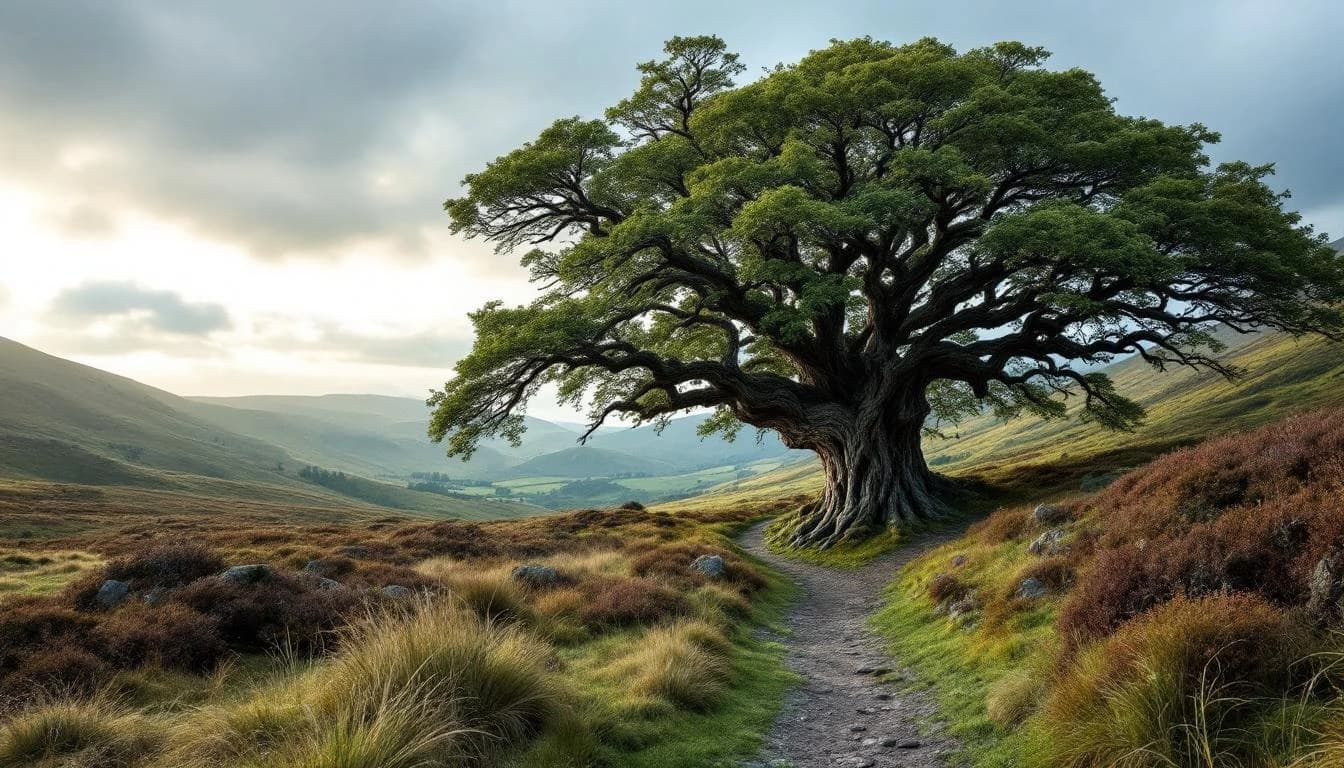 Trail running course through mixed terrain in Norfolk, GB