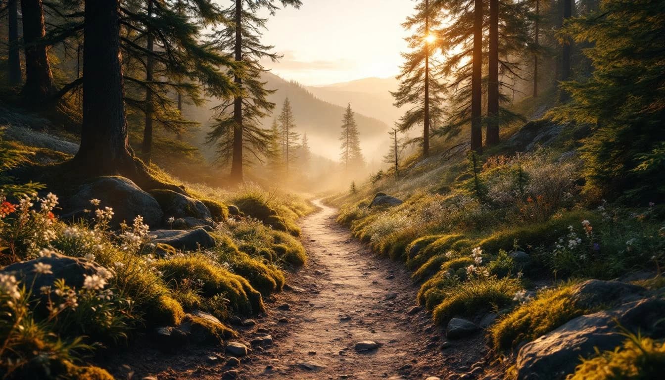 Trail running course through mixed terrain in Victoria, AU