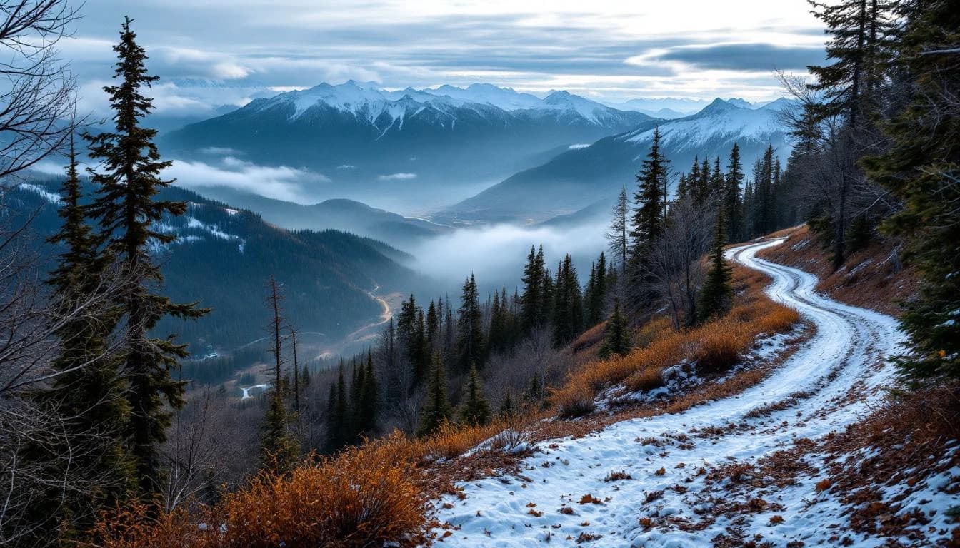 Trail landscape for Brundage Mountain Summit Cat Track 10K
