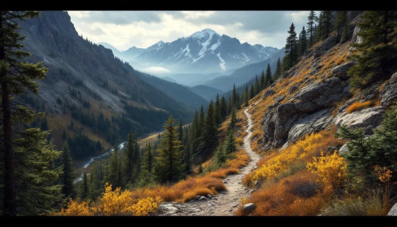 Trail landscape for Bull of the Woods Trail Races