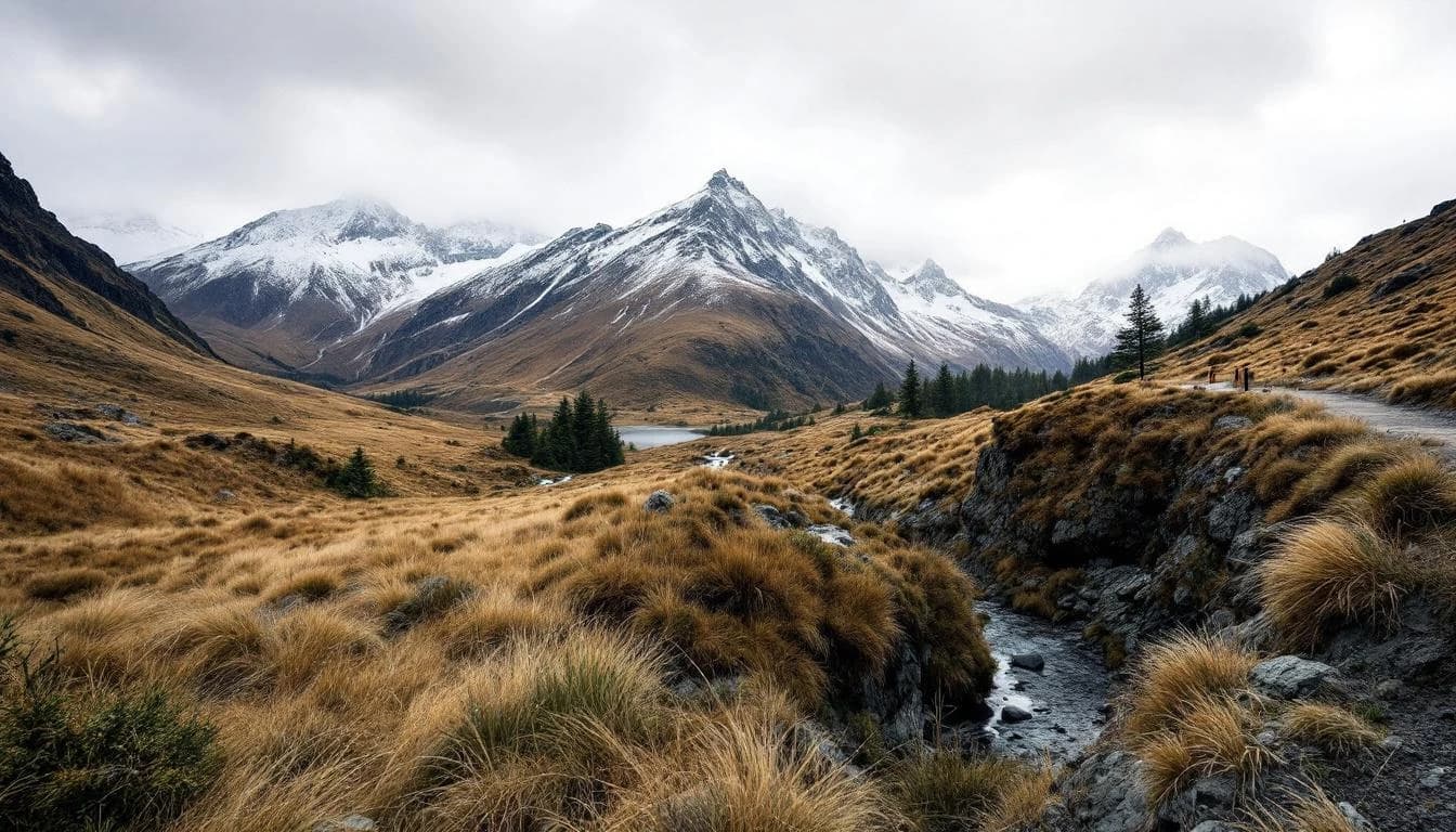 Trail running course through mixed terrain in Hawke's Bay, NZ