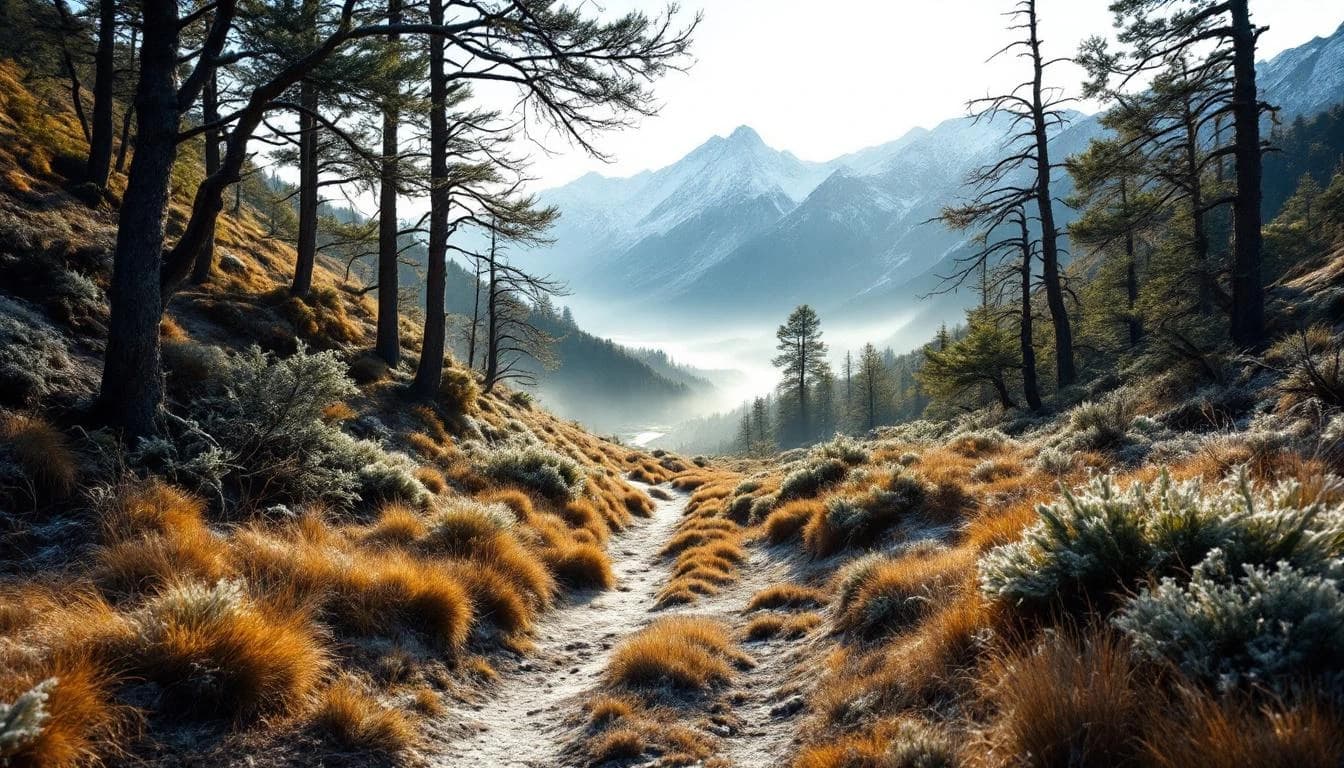 Trail running course through mixed terrain in Hawke's Bay, NZ