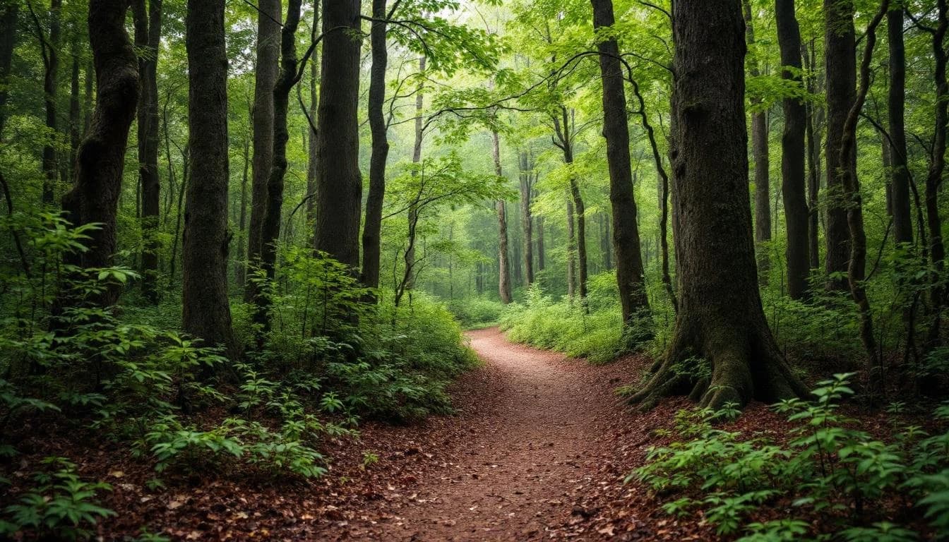 Trail landscape for Cedarock Trail Run