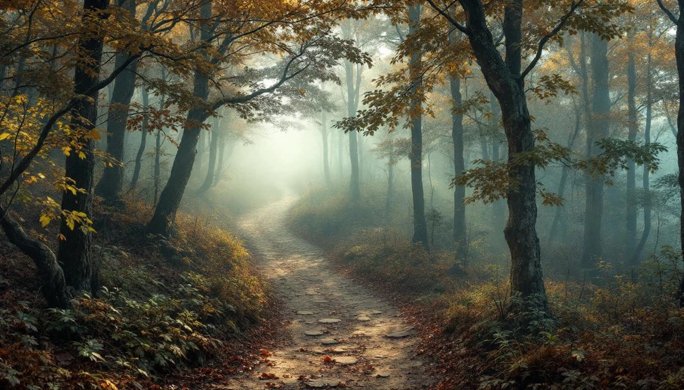 Trail landscape for Cossatot River Trail Run