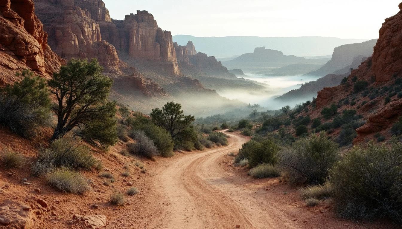 Trail landscape for Deja Vu — Half Marathon