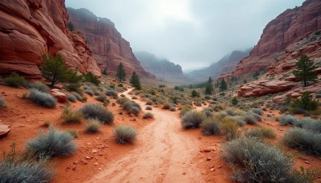 Trail landscape for Deja Vu — Marathon