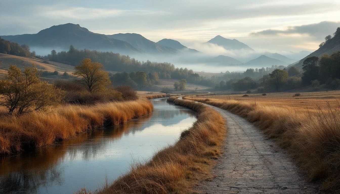 Trail running course through mixed terrain in England, GB