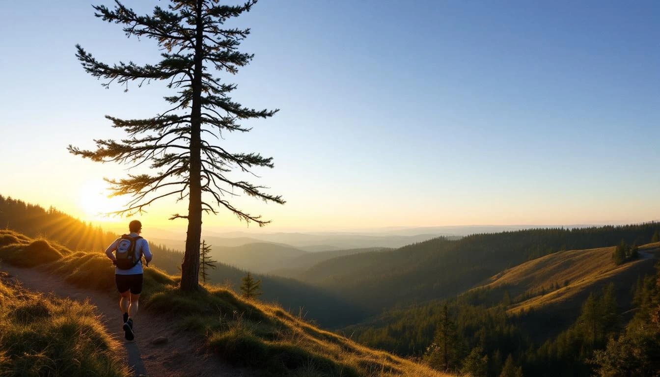 Trail landscape for Dirty Burg — 10K