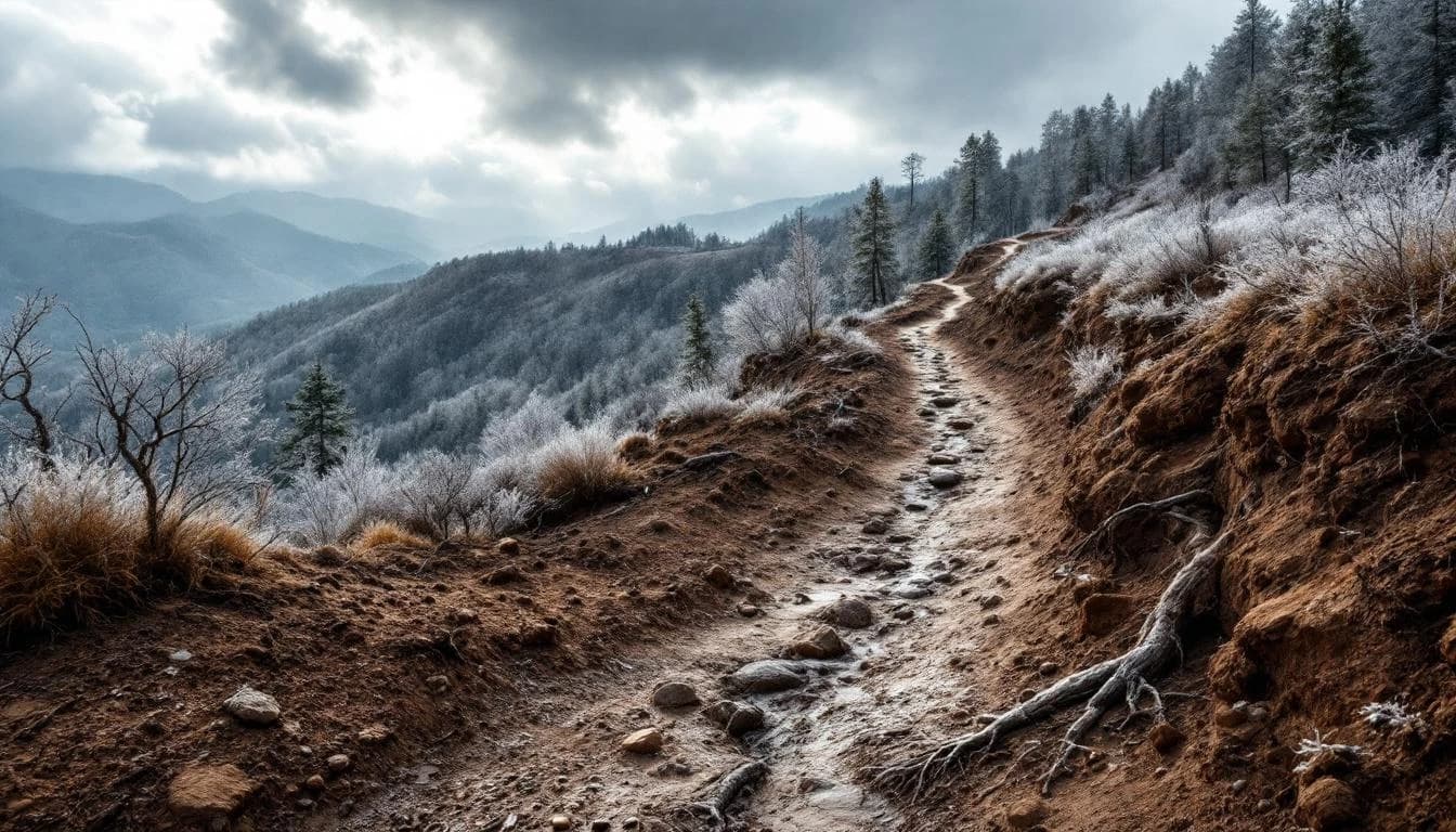 Trail landscape for Dirty Spokes Mayhem on the Mountain