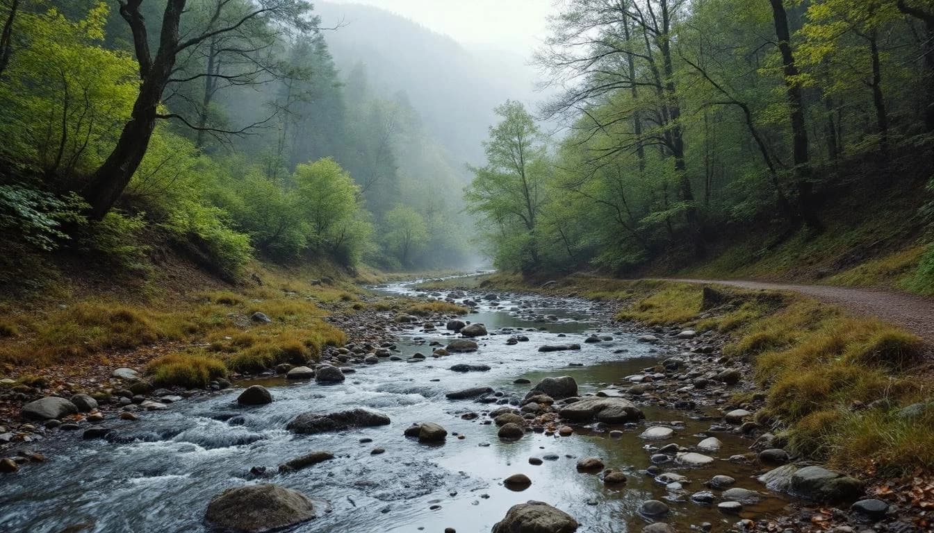 Trail landscape for Dogwood Ultra Marathons
