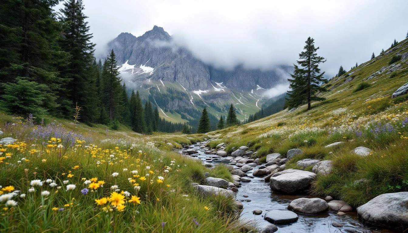 Trail running course through mixed terrain in Bern, CH