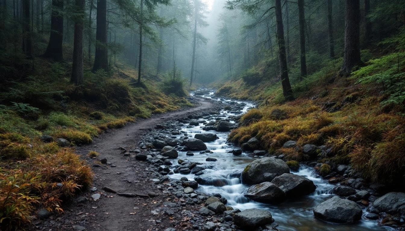 Trail landscape for Elk-Kings Trail Races — 11 Miles