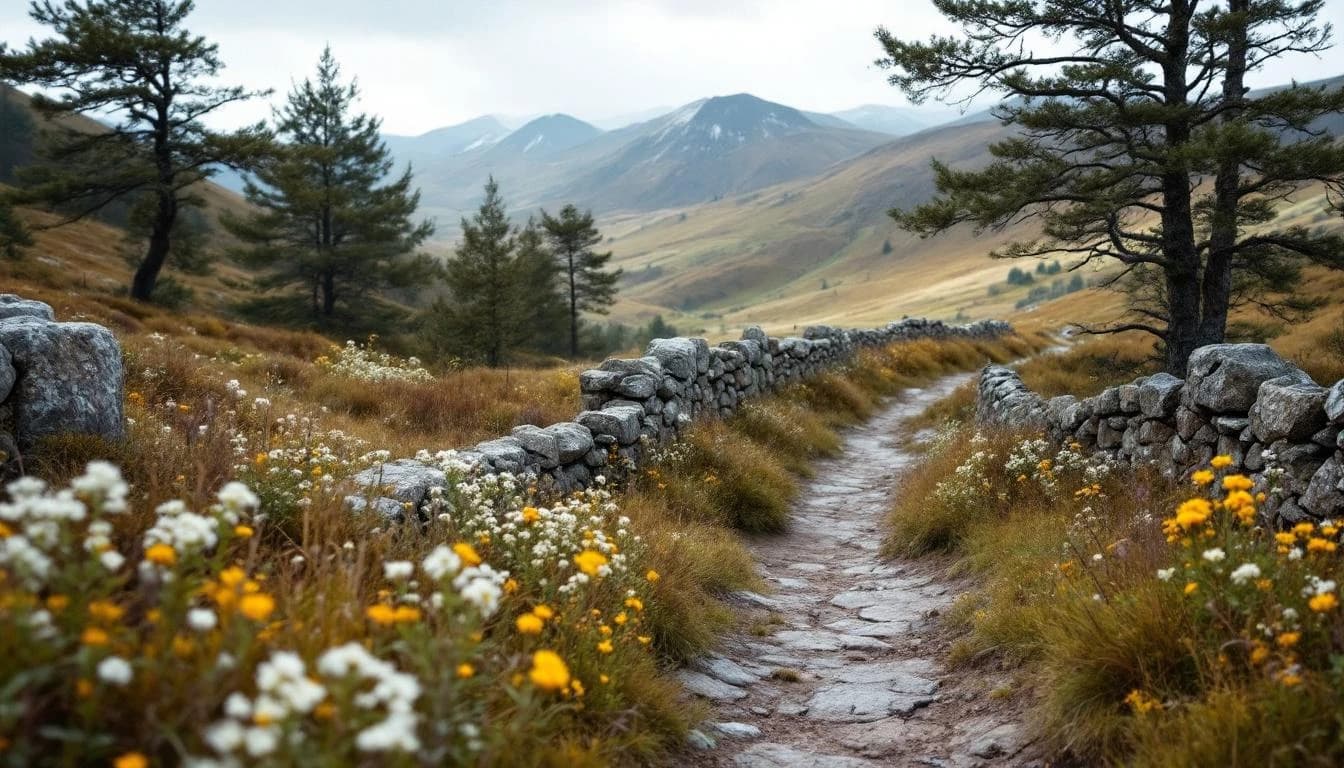 Trail running course through mixed terrain in Hertfordshire, GB