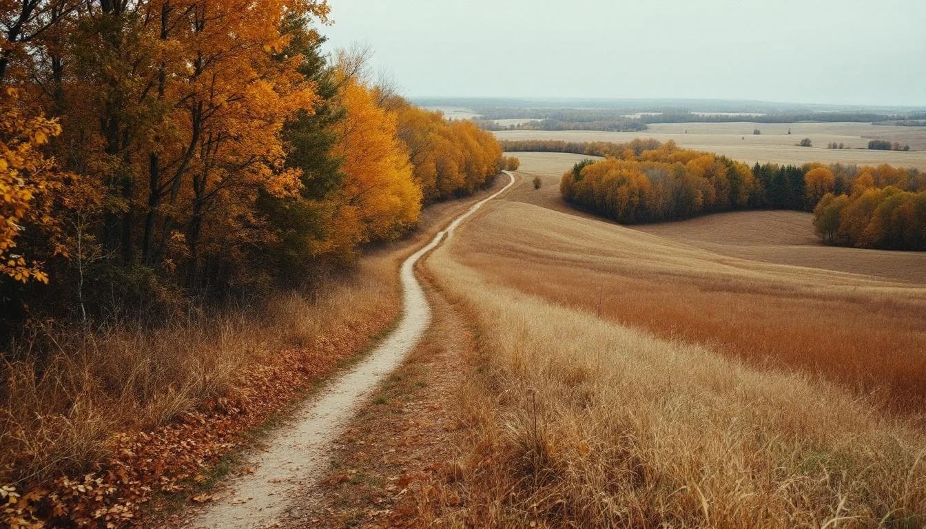 Trail landscape for Farmdale Trail Run — 100 Miles