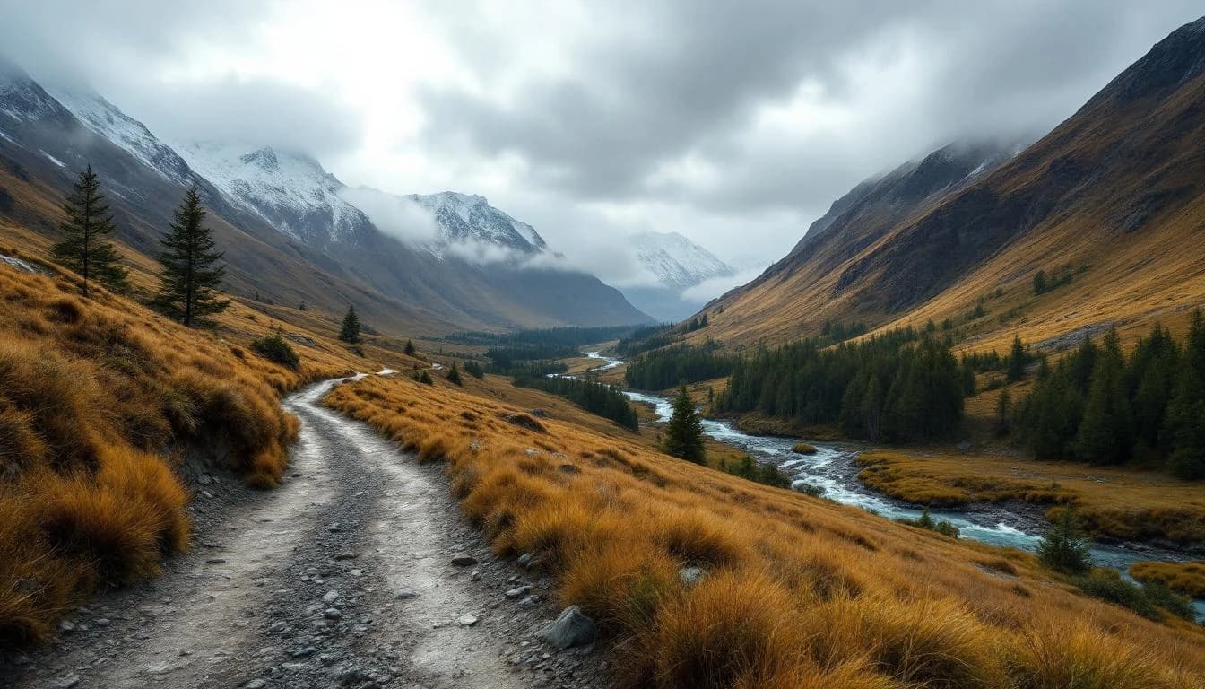 Trail running course through mixed terrain near Wellington, NZ