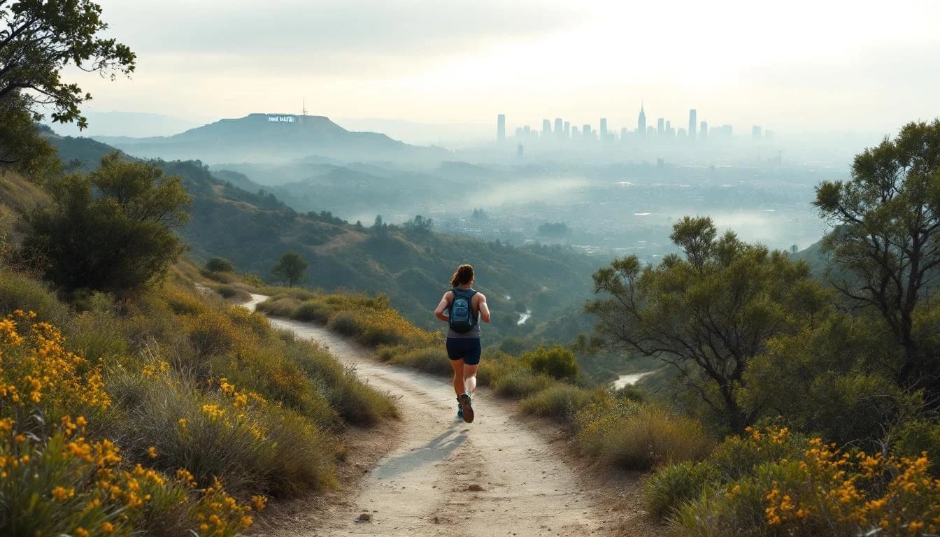 Trail landscape for Finish The Run Griffith Park