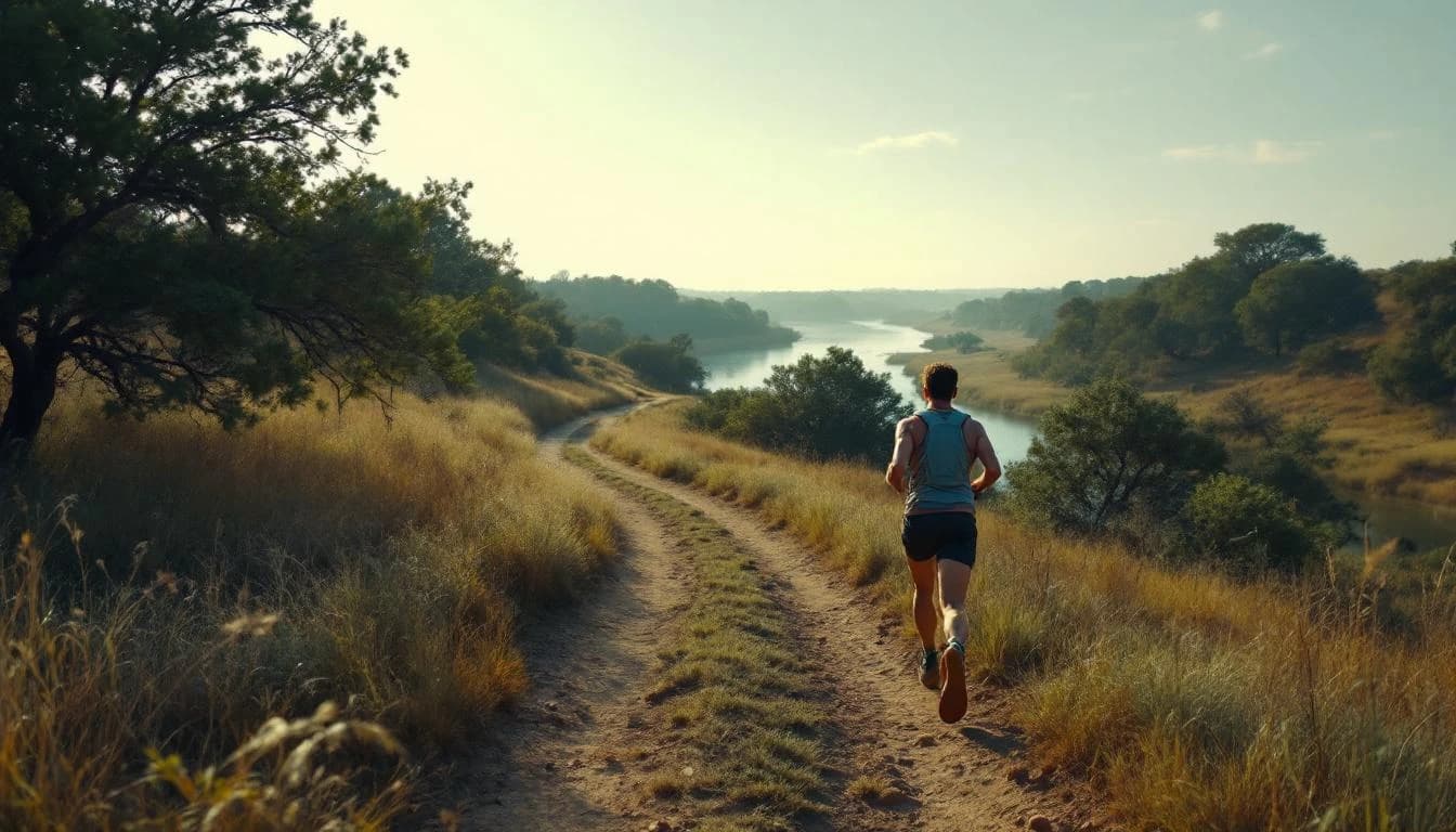 Trail landscape for Fire Trail Running Festival