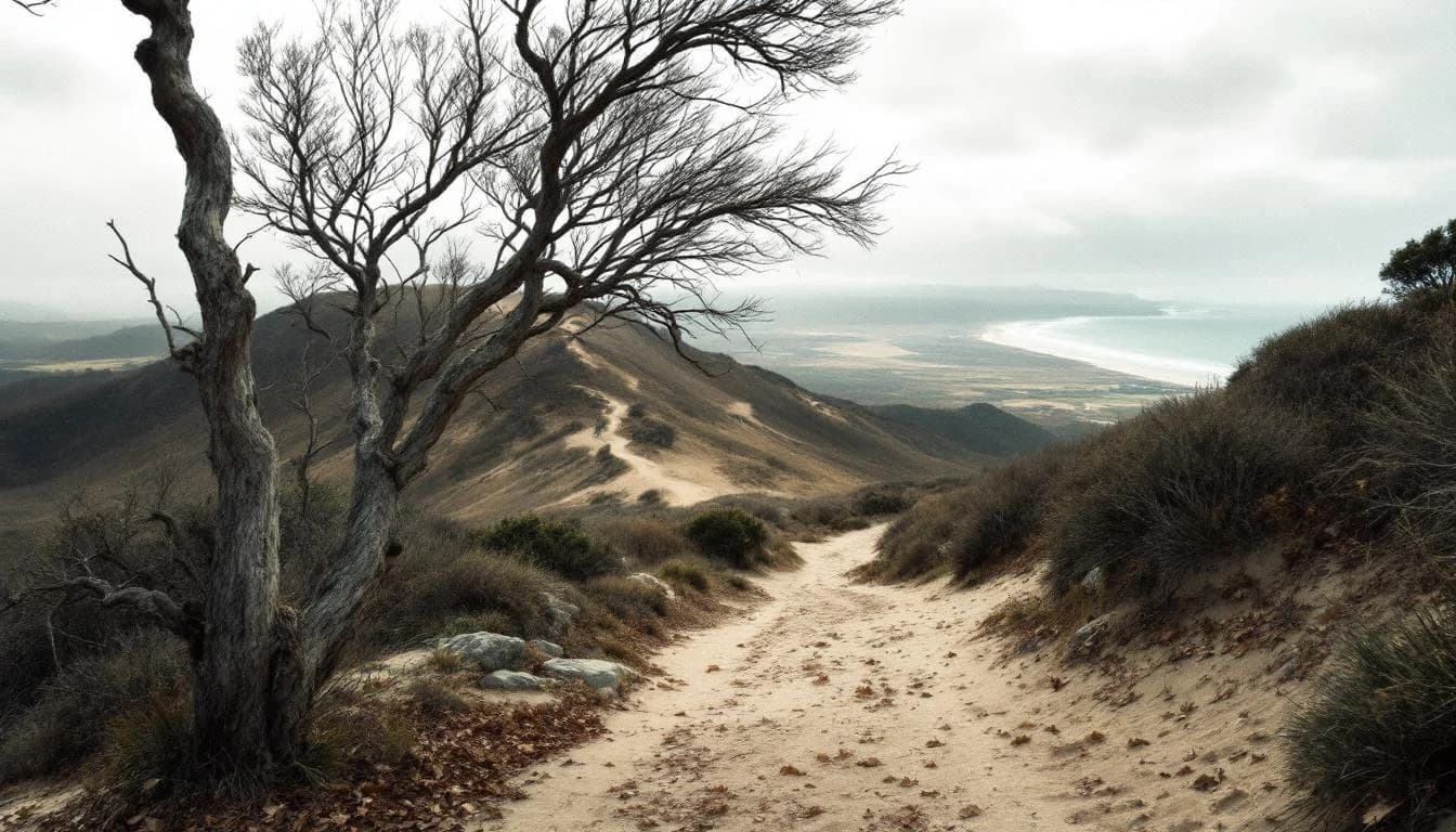 Trail running course through road course in Manawatu-Wanganui, NZ