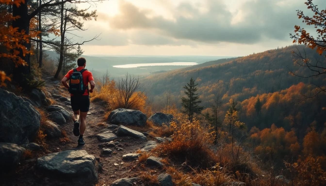 Trail landscape for Free State Trail Run — 40 Miles